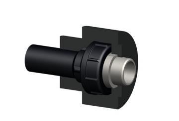 COOL-FIT 2.0 Übergangsverschraubung PE/Edelstahl mit Aussengewinde R 