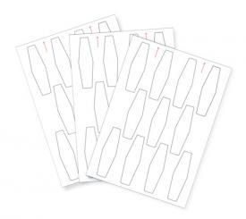 Druckbögen für Kugelhahn-Kennzeichnung 