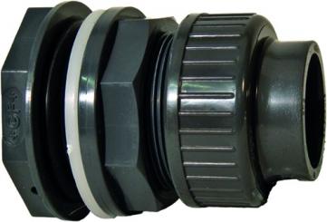 Behälteranschluss Typ 050 PVC-U Verschraubung mit Klebemuffe und O-Ring Dichtung metrisch 