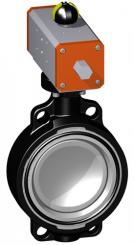 SYGEF Standard Absperrklappe Typ 240 DA (Doppelt wirkend) Ohne Handbetätigung 