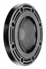 Blindflansch PVC-U Dichtfläche gerillt metrisch 