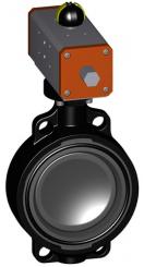 Absperrklappe Typ 240 ABS DA (Doppelt wirkend) Ohne Handbetätigung 