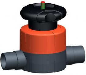 Membranventil Typ 515 PVC-U mit Klebestutzen metrisch 