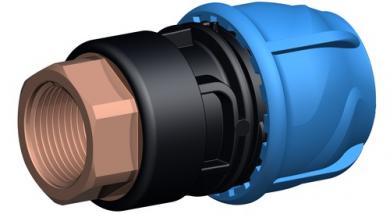 Übergangskupplung Metall (Messing), Innengewinde 