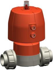 PROGEF Standard Membranventil Typ DIASTAR TenPlus FC (Federkraft schliessend) Verschraubungen mit Sc 