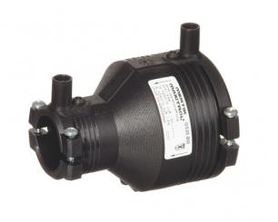 Reduktion mit integriertem Gasströmungswächter Typ D 25 mbar - 1 bar mit Überströmöffnung 