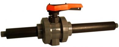 Kugelhahn Typ 546 PVC-C/PE100 Anschlüsse für Klebung mit Tangit 