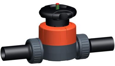 Membranventil Typ 514 PVC-U mit Stumpf- und Elektroschweissstutzen PE100 SDR11 metrisch 