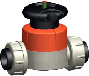 PROGEF Standard Membranventil Typ 514 Mit Schweissmuffen PE80 metrisch 