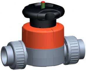 Membranventil Typ 514 ABS Mit Klebemuffen metrisch 