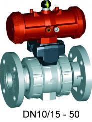 SYGEF Standard Kugelhahn Typ 232 Funktion DA (Doppelt wirkend) Ohne Handbetätigung Mit Festflanschen 