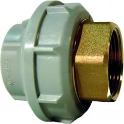 PROGEF Standard Übergangsverschraubung PP-H/Messing metrisch Rp 