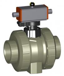PROGEF Standard Kugelhahn Typ 231  DA (Doppelt wirkend) Ohne Handbetätigung Mit Schweissmuffen metri 