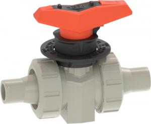 PROGEF Standard Dosierkugelhahn Typ 523 Mit integrierter Befestigung Mit Muffenschweissstutzen metrisch 