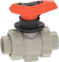 PROGF PP Linear Kugelhahn Typ 546 Pro Mit Schweissmuffen metrisch 