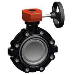 Endeinbauklappe Typ 578 PVC-C Mit Handgetriebe 