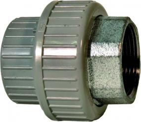 Übergangsverschraubung PVC-C/Temperguss galvanisiert metrisch Rp 