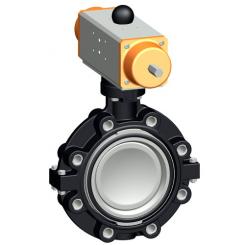 Endeinbauklappe Typ 243 PVC-C FO (Federkraft öffnend) Ohne Handbetätigung 