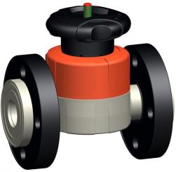 PROGEF Standard Membranventil Typ 517 Mit Losflanschen PP-V metrisch/BS 