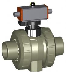 PROGEF Standard Kugelhahn Typ 231  DA (Doppelt wirkend) Ohne Handbetätigung Mit Stumpfschweissstutze 