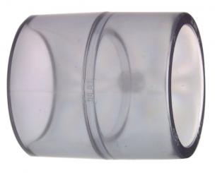 Muffe egal PVC-U transparent 