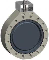 Absperrklappe Typ 567 PVC-U Freies Wellenende 