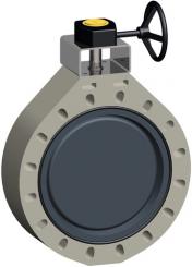 Absperrklappe Typ 567 PVC-U mit Handgetriebe 