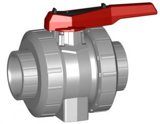 Kugelhahn Typ 546 PVC-C Mit integrierter Befestigung Mit Klebemuffen metrisch 