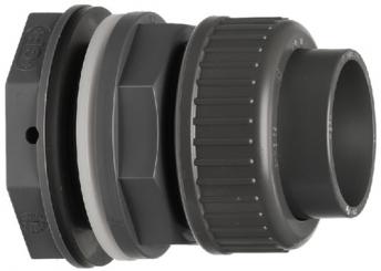 Behälteranschluss Typ 050 PVC-U Verschraubung mit Klebemuffe  metrisch 