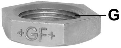 310b Gegenmutter, einseitig stark angefast, ISO/EN P4 