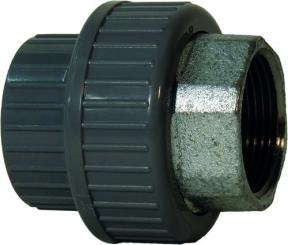 Übergangsverschraubung  ABS/Temperguss galvanisiert metrisch Rp 