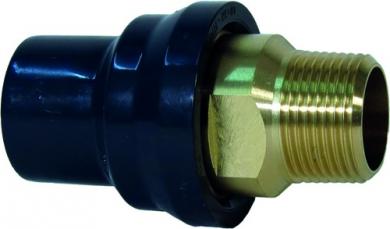 Übergangsfitting PVC-U/Messing R 