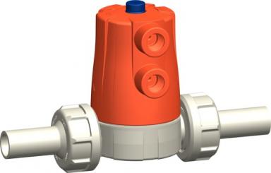 PROGEF Standard Membranventil Typ 604  Verschraubung mit Stumpfschweissstutzen 