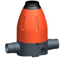 Druckhalteventil Typ 586 PVC-U mit Klebestutzen metrisch Ohne Manometer 