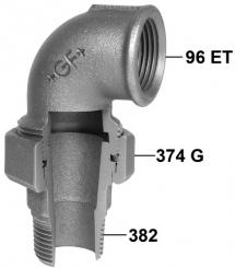 98 Winkelverschraubung, kegelig dichtend, ISO/EN UA12 