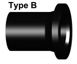 Vorschweissbund LS PE100 SDR 17,6 Kombinierte Dichtfläche: flach und gerillt 