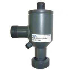 PVC-U Montageteil zur Aufnahme der Leckagesonde 