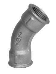 41 Bogen 45°, lang, ISO/EN G1/45° 