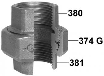 340 Verschraubung, kegelig dichtend, ISO/EN U11 