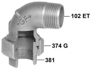 102 Winkelverschraubung, kegelig dichtend 