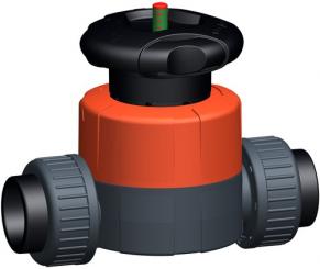Membranventil Typ 514 PVC-U mit Schweissmuffen PE80 metrisch 