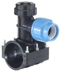 680C-Mechanische Anbohrschelle mit eingebautem Bohrer 