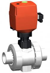 SYGEF Standard Kugelhahn Typ 181 100-230V Mit integrierter Handnotbetätigung Mit Stumpfschweissstutz 