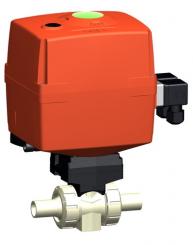 PROGREF Standard Kugelhahn Typ 180 24V Mit integrierter Handnotbetätigung Mit Stumpfschweissstutzen 