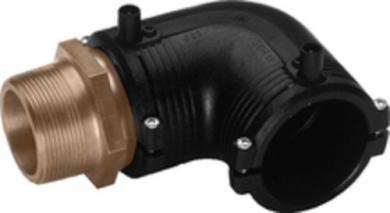 Übergangswinkel 90° PE/Messing (CW617N) Aussengewinde 