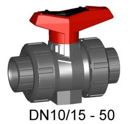 Kugelhahn Typ 546 PVC-U mit Klebemuffen metrisch 