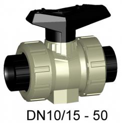 PROGEF Standard Kugelhahn Typ 546 Mit integrierter Befestigung Mit Schweissmuffen PE100 metrisch 