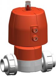 SYGEF Standard Membranventil Typ DIASTAR TenPlus FC (Federkraft schliessend) Verschraubungen mit Sch 