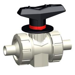 PROGEF Standard Dosierkugelhahn Typ 523 Mit integrierter Befestigung Mit Stumpfschweissstutzen IR-Pl 