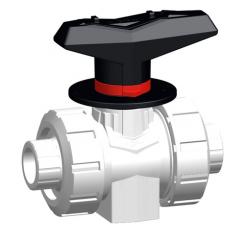 SYGEF Standard Dosierkugelhahn Typ 523 Mit integrierter Befestigung Mit Schweissmuffen metrisch 